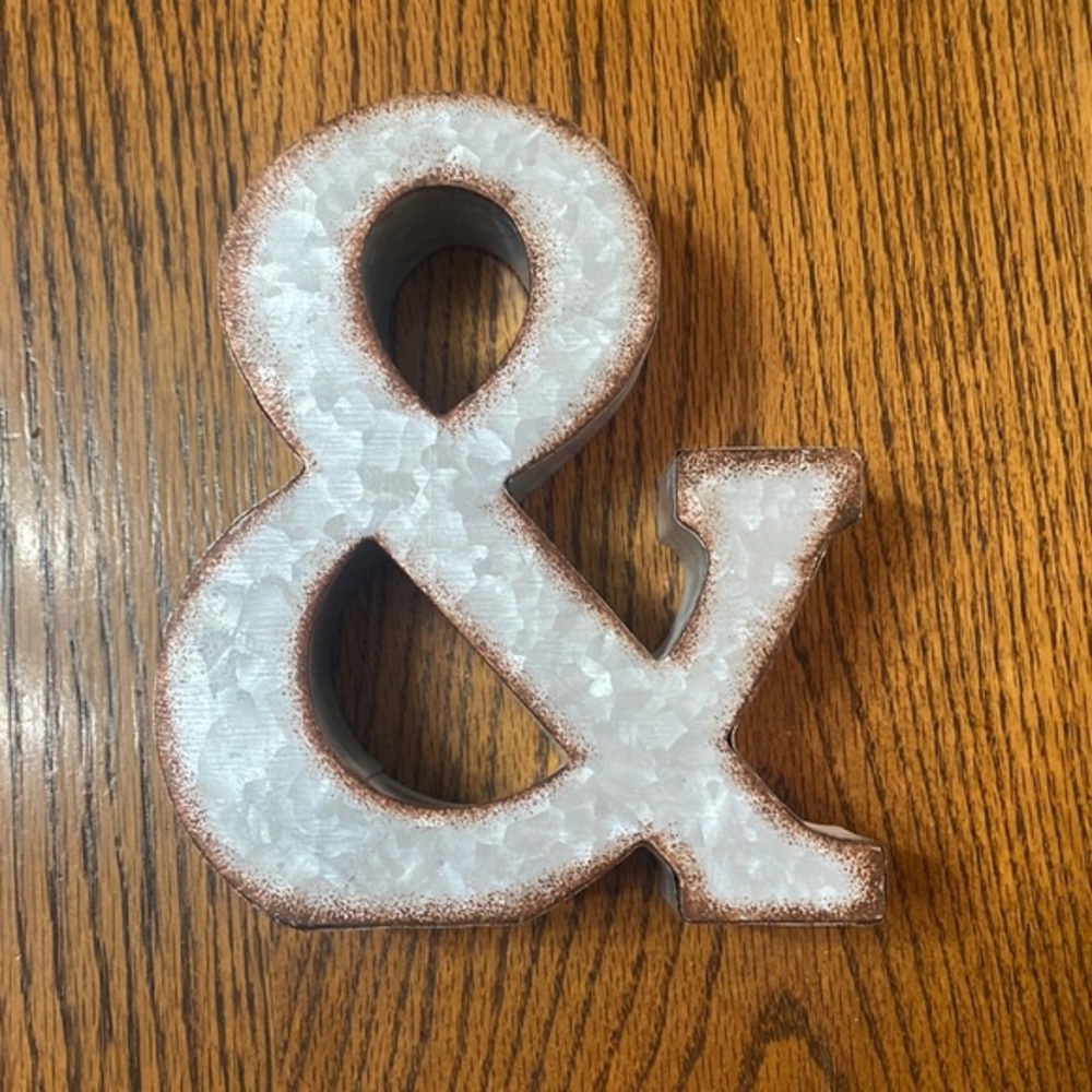 Galvanized Metal Symbol Wall Decor - &- Hobby Lobby